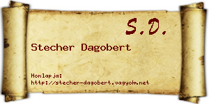 Stecher Dagobert névjegykártya